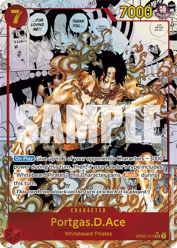 OP02-013 | SR | CHARACTER Portgas.D.Ace Manga
