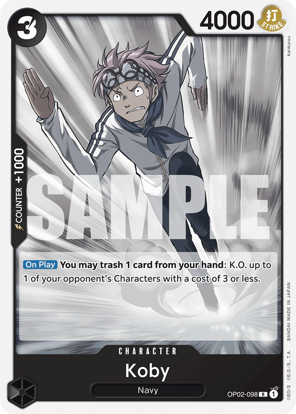 OP02-098 CHARACTER Koby ST-19