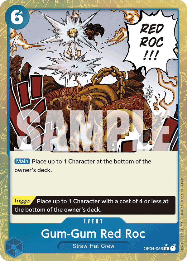 OP04-056 | R | EVENT Gum-Gum Red Roc Full Art Foil