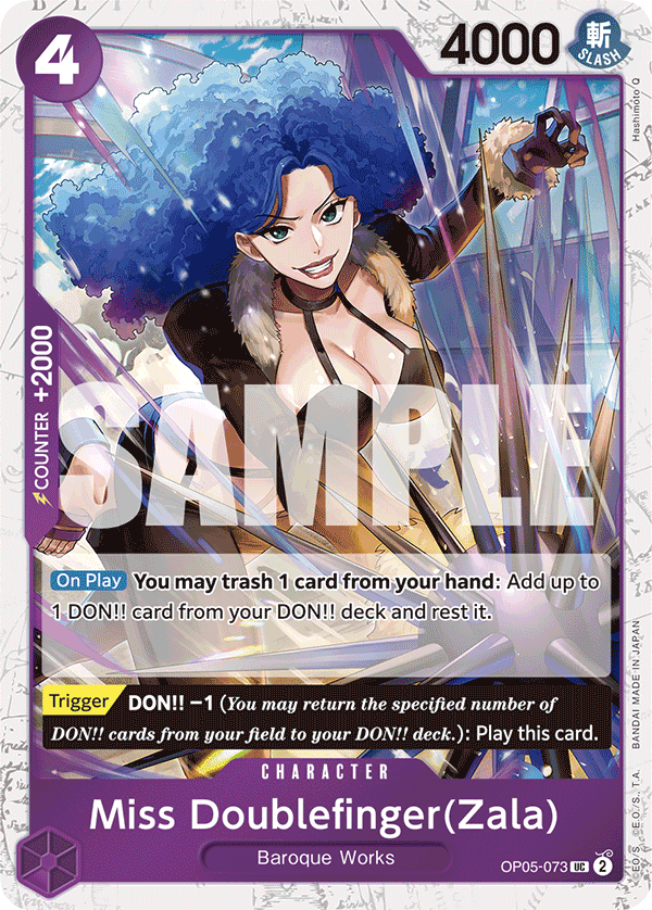 OP05-073 | UC | CHARACTER Miss Doublefinger(Zala) Jolly Rodger Foil
