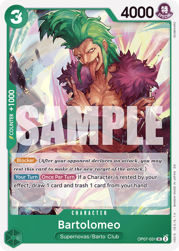OP07-031 CHARACTER Bartolomeo ST24