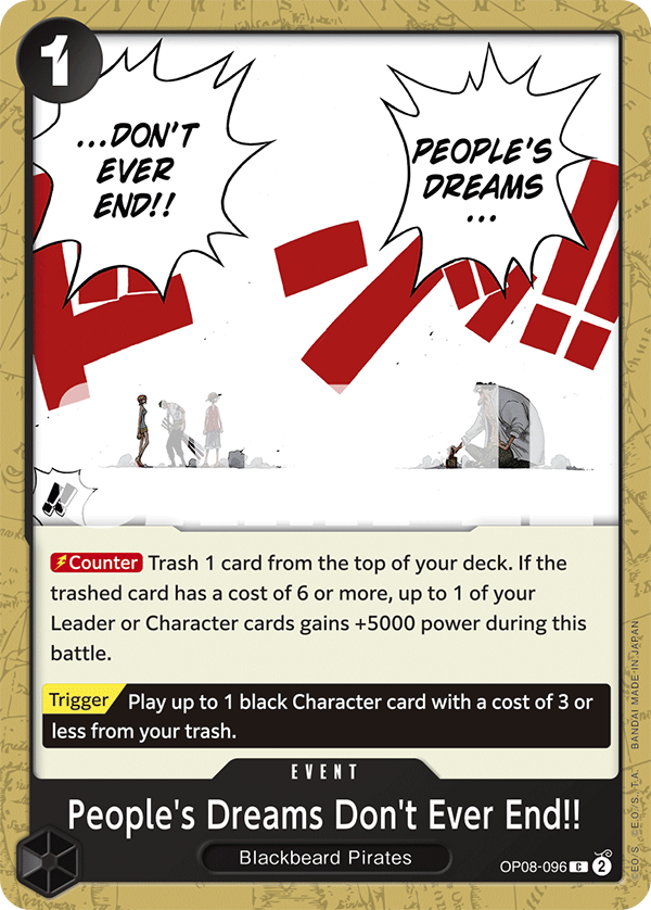 OP08-096 | C | EVENT People's Dreams Don't Ever End!!