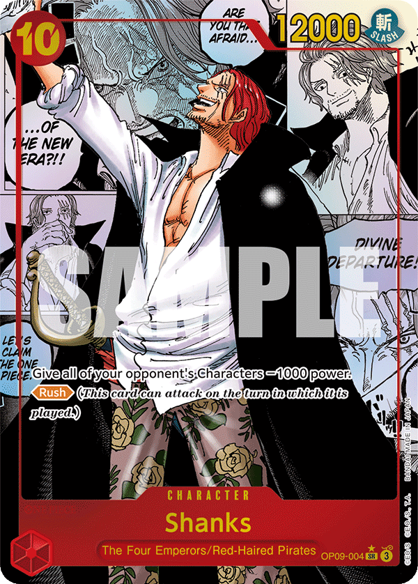 OP09-004 | SR | CHARACTER Shanks Manga