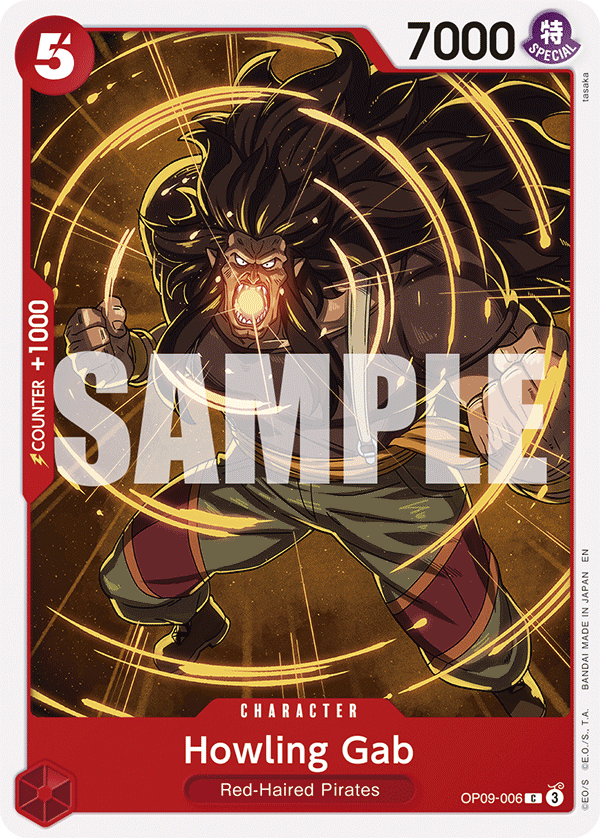 OP09-006 CHARACTER Howling Gab ST23