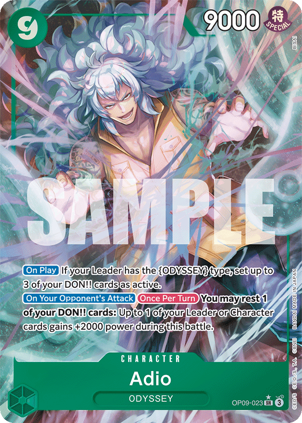 OP09-023 | SR | CHARACTER Adio Parallel