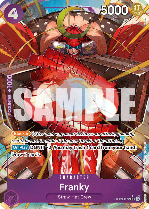 OP09-072 | SR | CHARACTER Franky Parallel