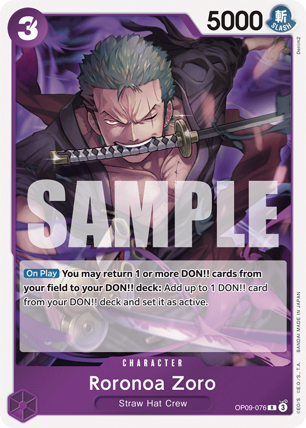 OP09-076 | R | CHARACTER Roronoa Zoro