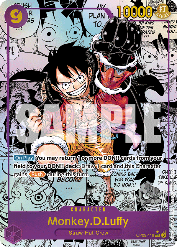 OP09-119 | SEC | CHARACTER Monkey.D.Luffy Manga