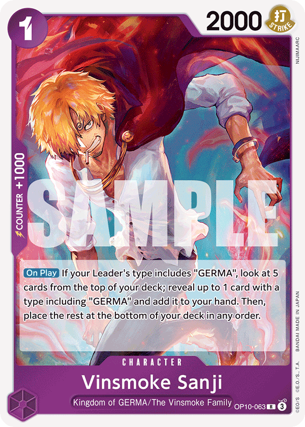 OP10-063 | R | CHARACTER Vinsmoke Sanji