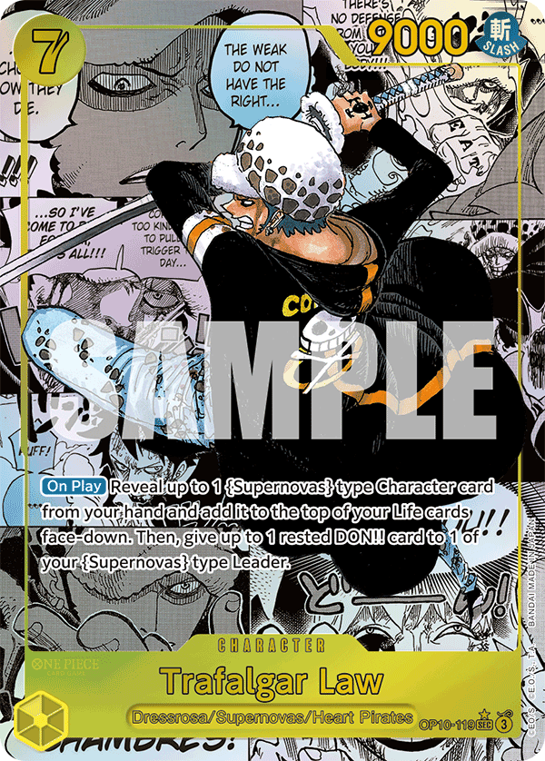 OP10-119 | SEC | CHARACTER Trafalgar Law Parallel Manga
