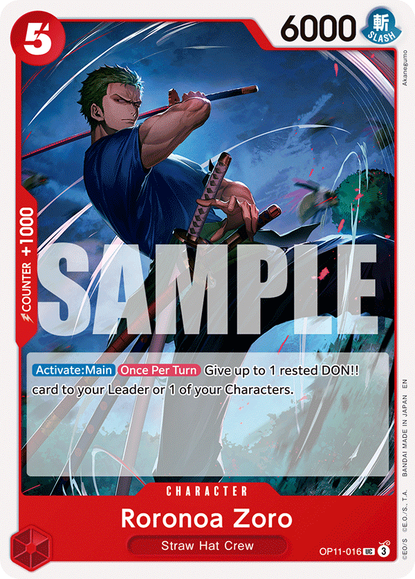 OP11-016 | UC | CHARACTER Roronoa Zoro