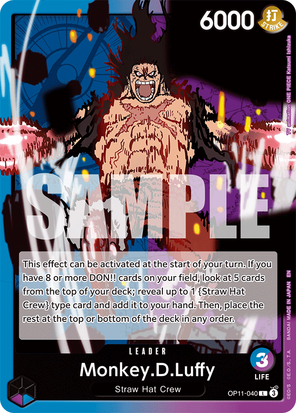 OP11-040 | L | LEADER Monkey.D.Luffy
