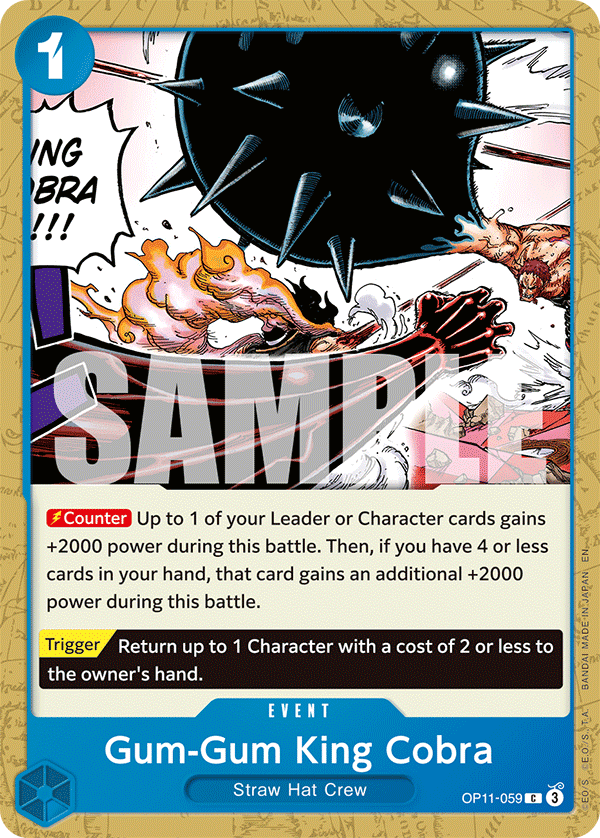 OP11-059 | C | EVENT Gum-Gum King Cobra