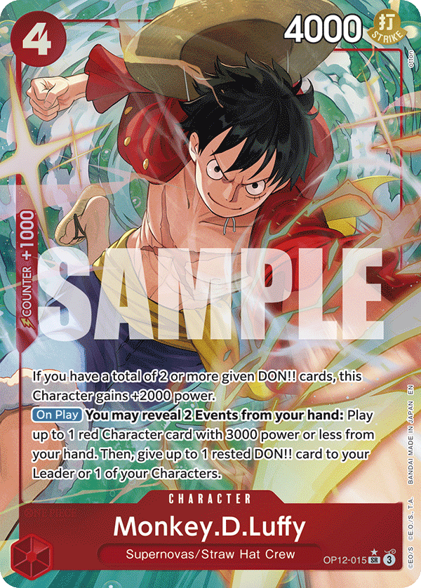 OP12-015 | SR | CHARACTER Monkey.D.Luffy Parallel