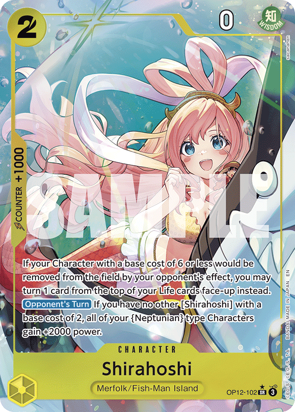 OP12-102 | SR | CHARACTER Shirahoshi Parallel