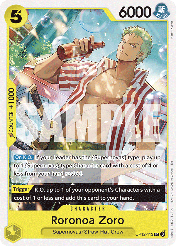 OP12-113 | UC | CHARACTER Roronoa Zoro