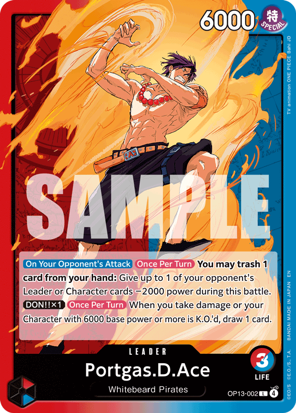 OP13-002 | L | LEADER Portgas.D.Ace
