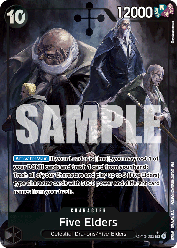 OP13-082 | SR | CHARACTER Five Elders Parallel