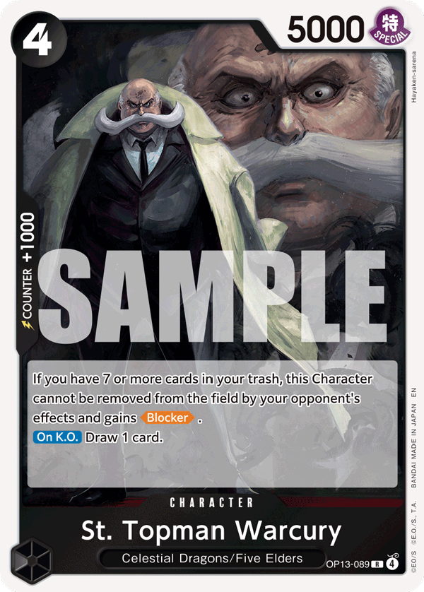 OP13-089 | R | CHARACTER St. Topman Warcury