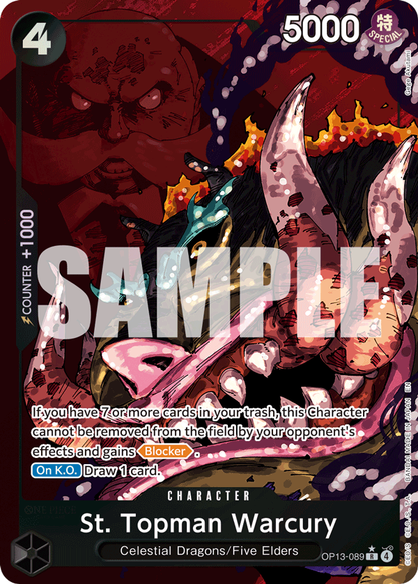 OP13-089 | R | CHARACTER St. Topman Warcury Parallel