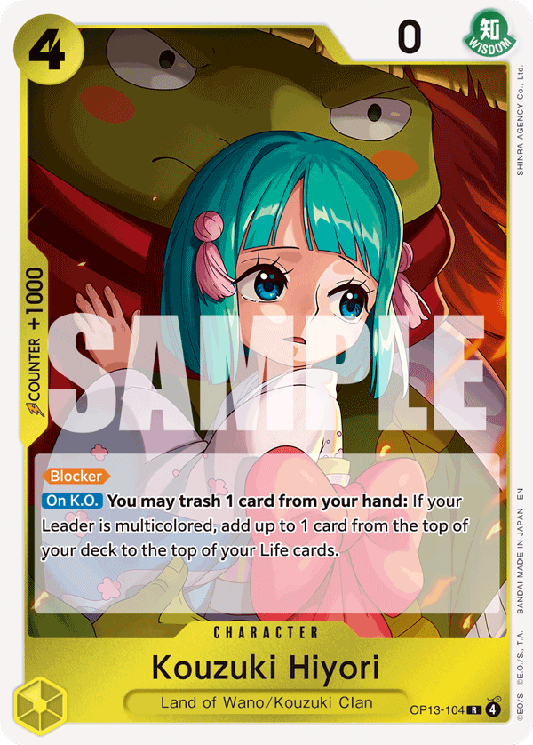 OP13-104 | R | CHARACTER Kouzuki Hiyori