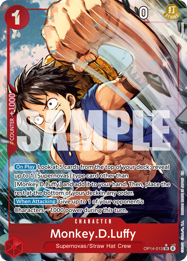 OP14-013 | SR | CHARACTER Monkey.D.Luffy Parallel