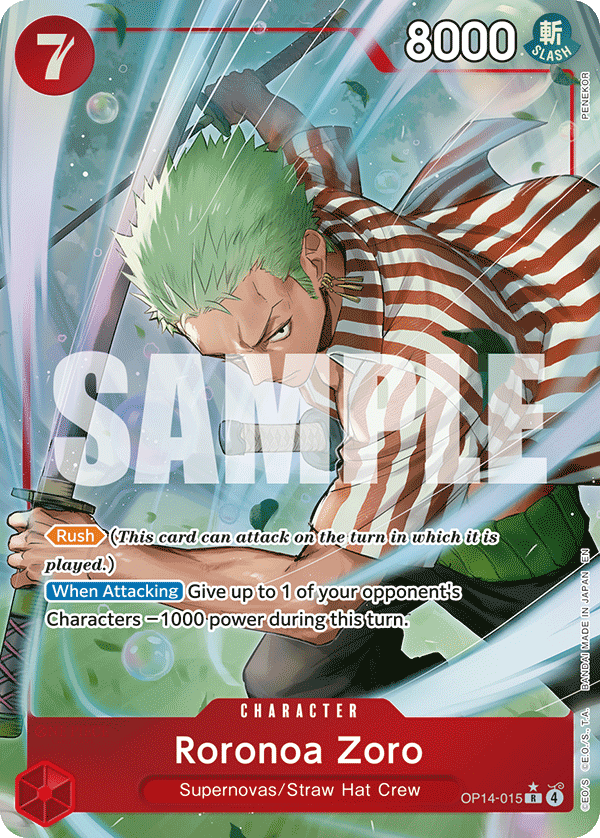 OP14-015 | R | CHARACTER Roronoa Zoro Parallel