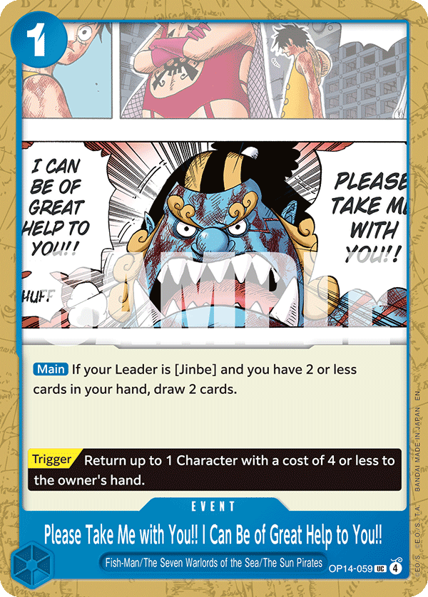 OP14-059 | UC | EVENT Please Take Me with You!! I Can Be of Great Help to You!!