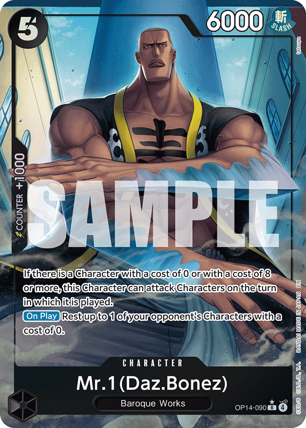 OP14-090 | R | CHARACTER Mr.1(Daz.Bonez) Parallel