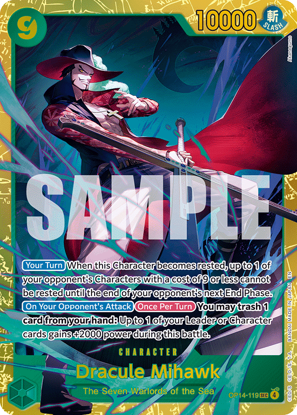 OP14-119 | SEC | CHARACTER Dracule Mihawk