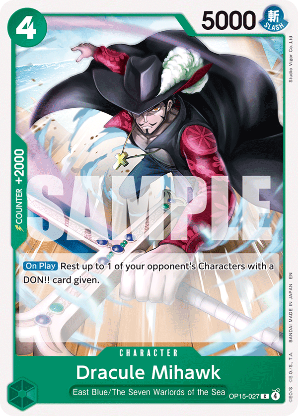 OP15-027 | C | CHARACTER Dracule Mihawk