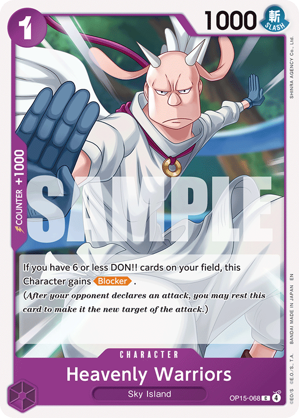 OP15-068 | C | CHARACTER Heavenly Warriors