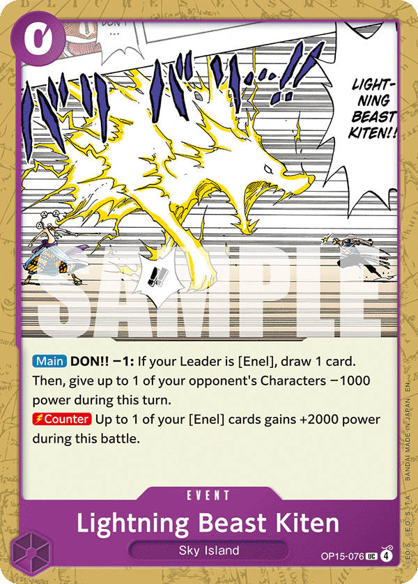 OP15-076 | UC | EVENT Lightning Beast Kiten