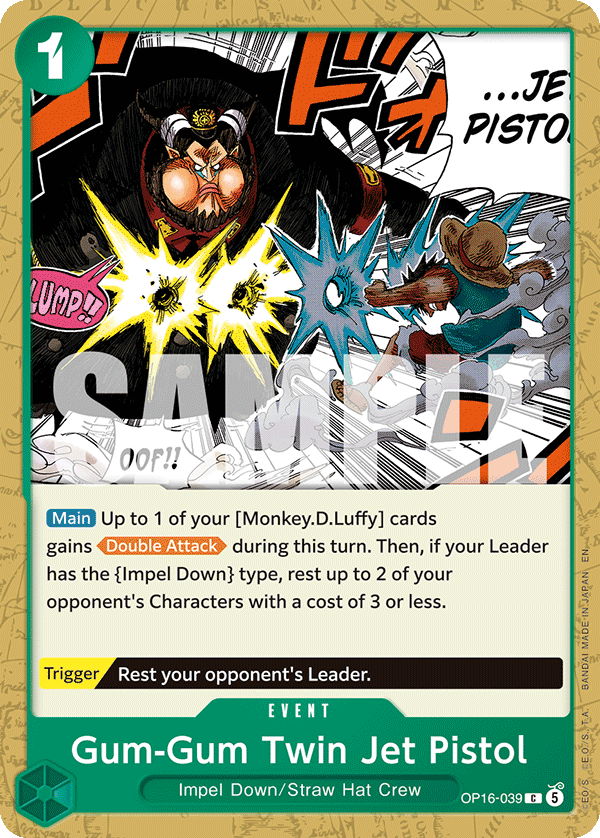 OP16-039 | C | EVENT Gum-Gum Twin Jet Pistol
