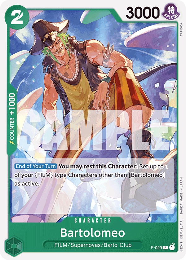 P-029 | P | CHARACTER Bartolomeo
