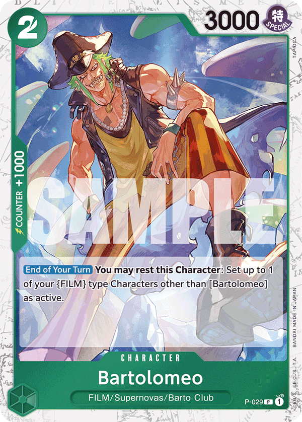 P-029 | P | CHARACTER Bartolomeo Jolly Rodger Foil