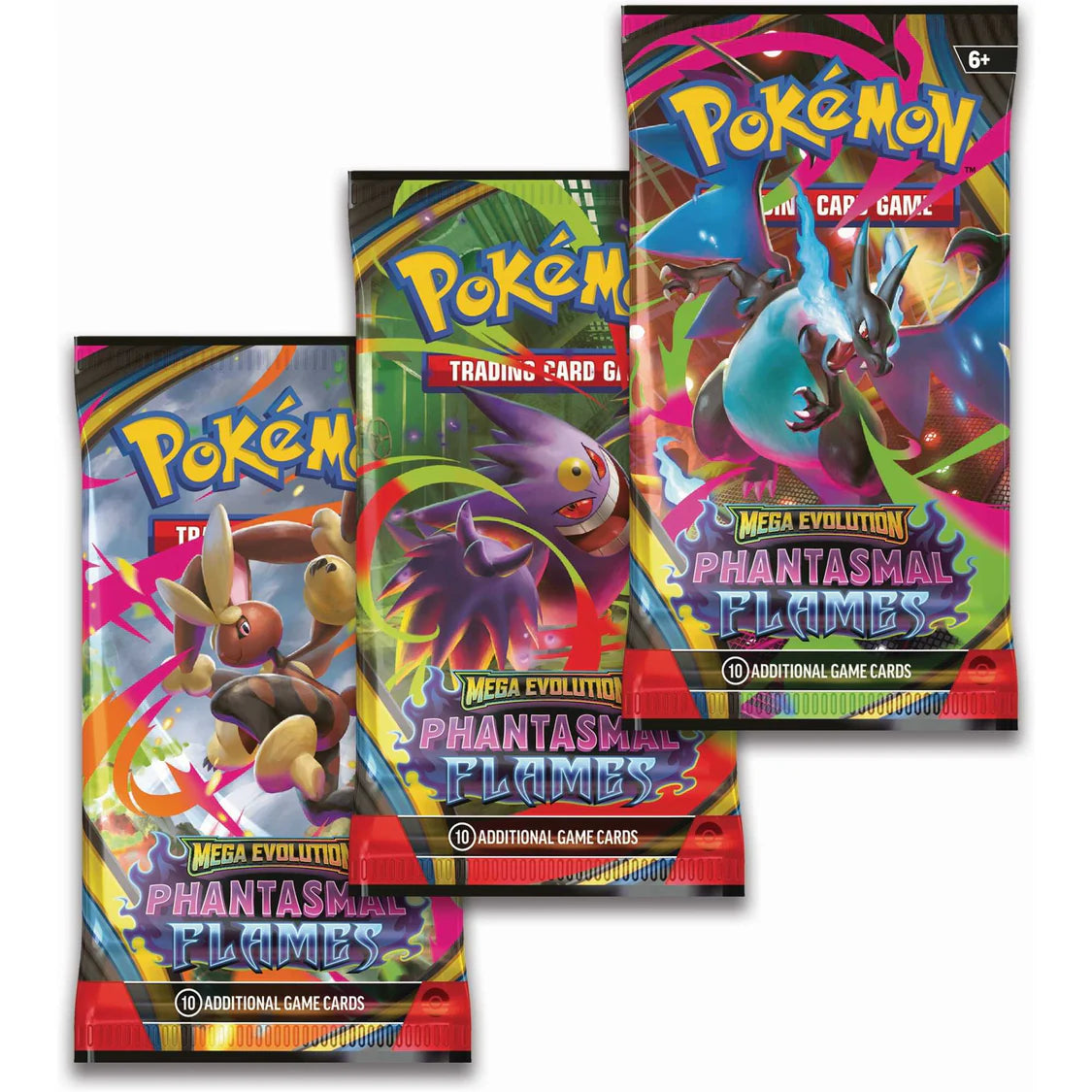 Pokémon TCG: Mega Evolution Phantasmal Flames - 3 Pack