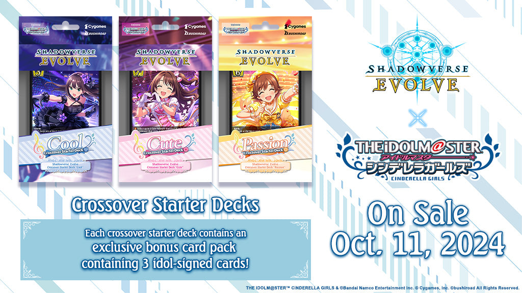 Shadowverse: Evolve - The Idolmaster Cinderella Girls - Cute - Crossover Starter Decks