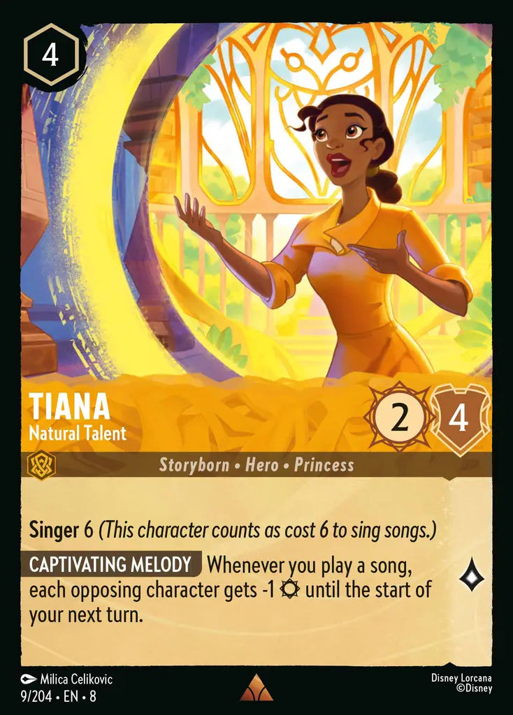 Disney Lorcana Reign Of Jafar 009/204 Tiana - Natural Talent