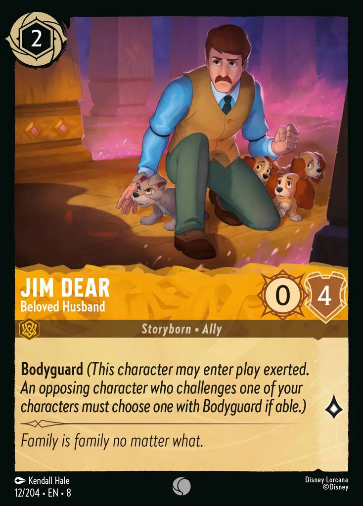Disney Lorcana Reign Of Jafar 012/204 Jim Dear - Beloved Husband