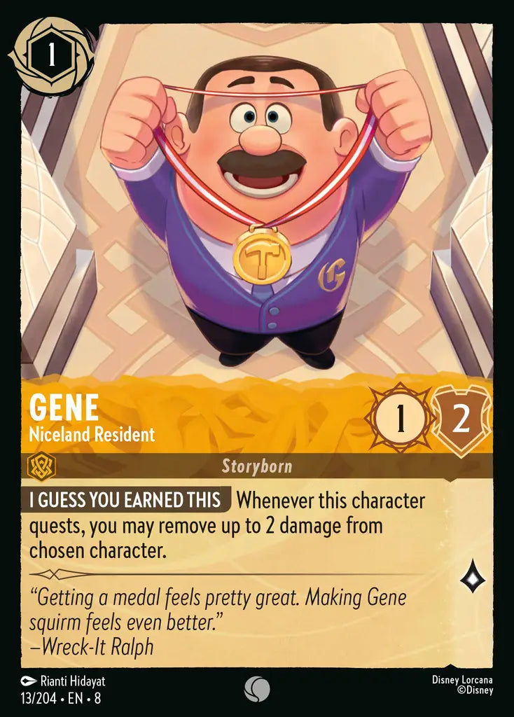 Disney Lorcana Reign Of Jafar 013/204 Gene Niceland Resident