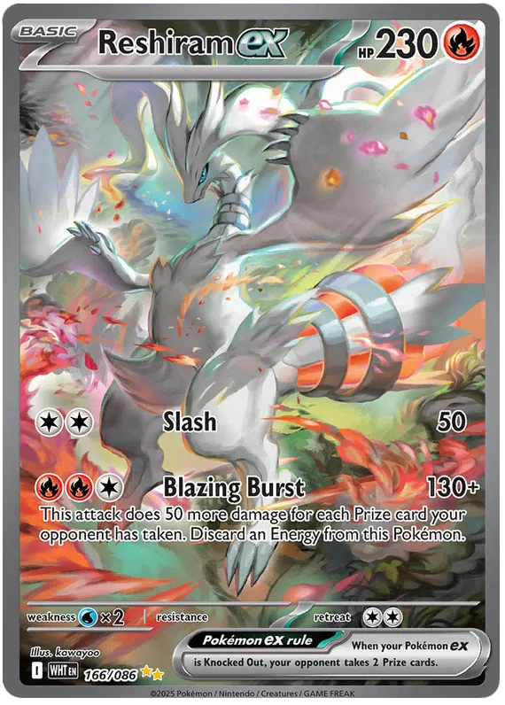 Scarlet & Violet White Flare 166/086 Reshiram ex Full Art
