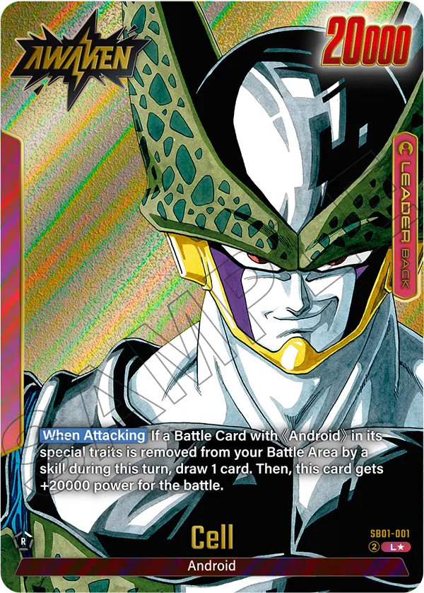 Manga Booster SB01-001 Cell Gold Parallel