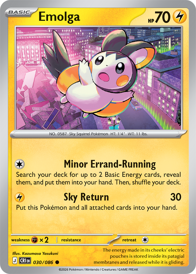 Mega Evolution - Chaos Rising 030/086 Emolga