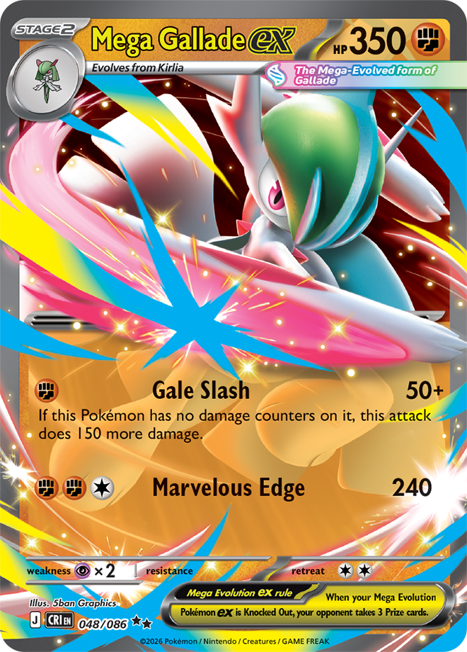 Mega Evolution - Chaos Rising 048/086 Mega Gallade ex