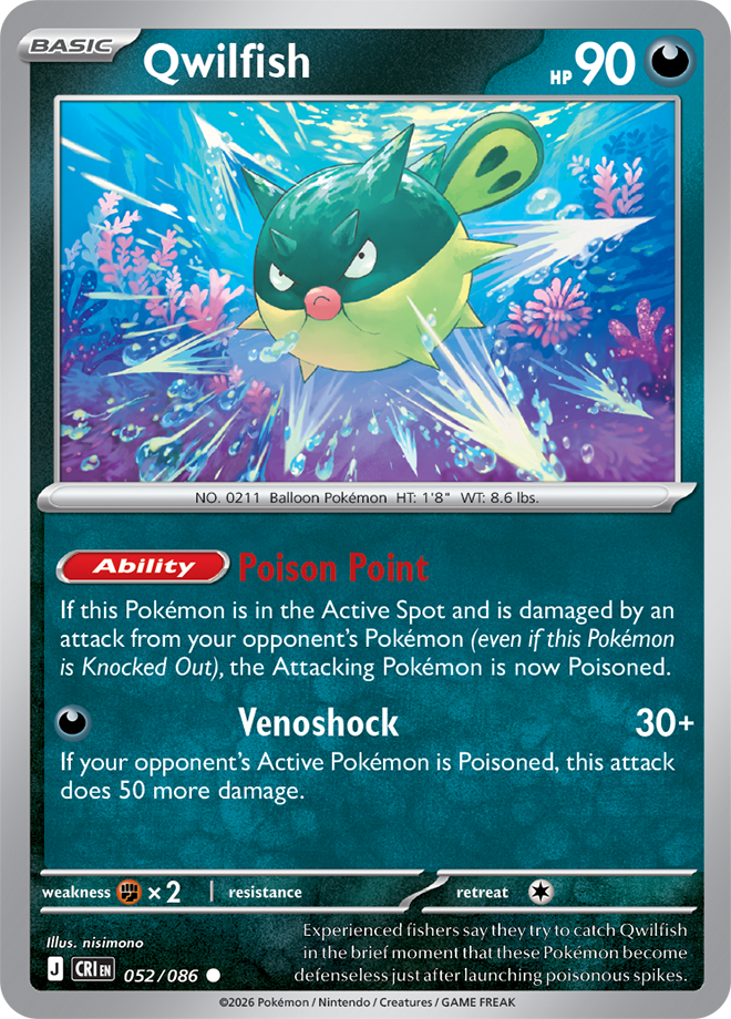 Mega Evolution - Chaos Rising 052/086 Qwilfish