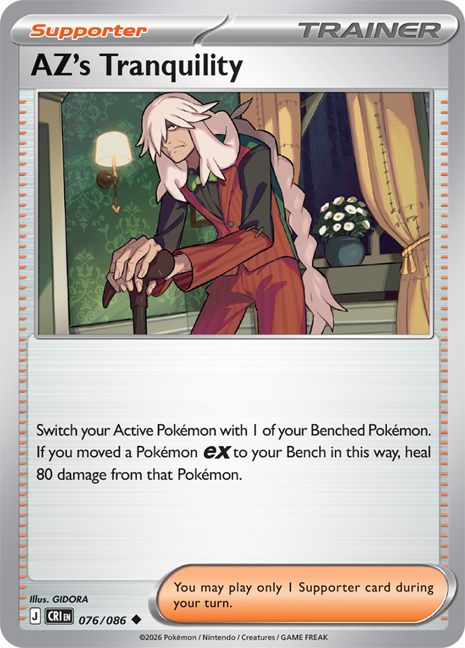 Mega Evolution - Chaos Rising 076/086 AZ's Tranquility Reverse Holo
