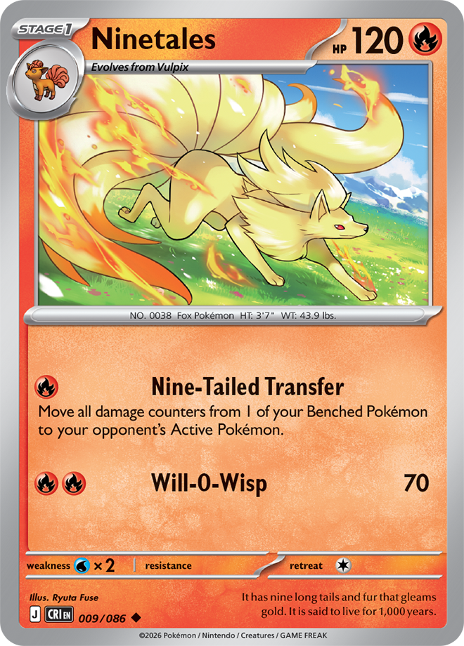 Mega Evolution - Chaos Rising 009/086 Ninetales