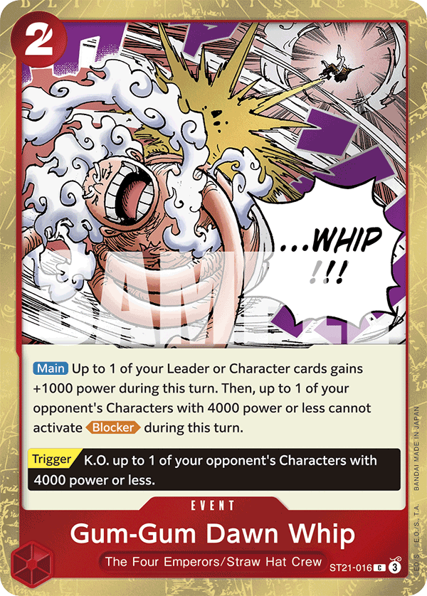 ST21-016 EVENT Gum-Gum Dawn Whip
