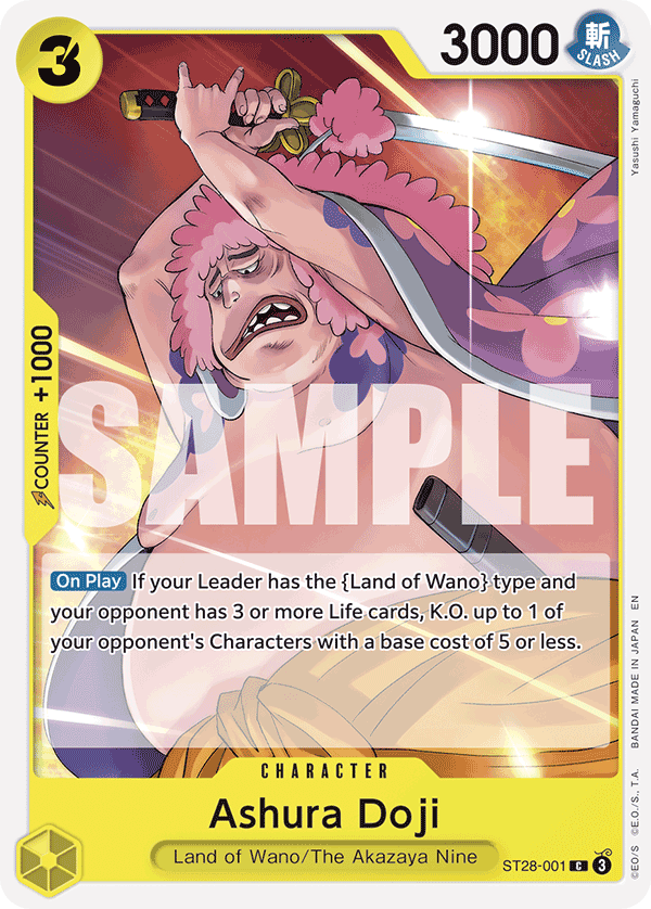 ST28-001 CHARACTER Ashura Doji